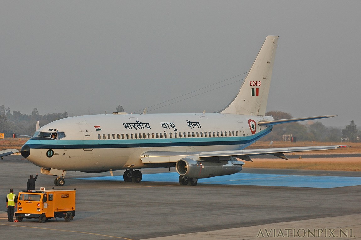 Military-Government - Indian Airforce - Boeing 737-200 